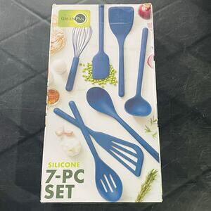 GreenPan Silicone 7 Piece Cooking Utensil Set- EUC